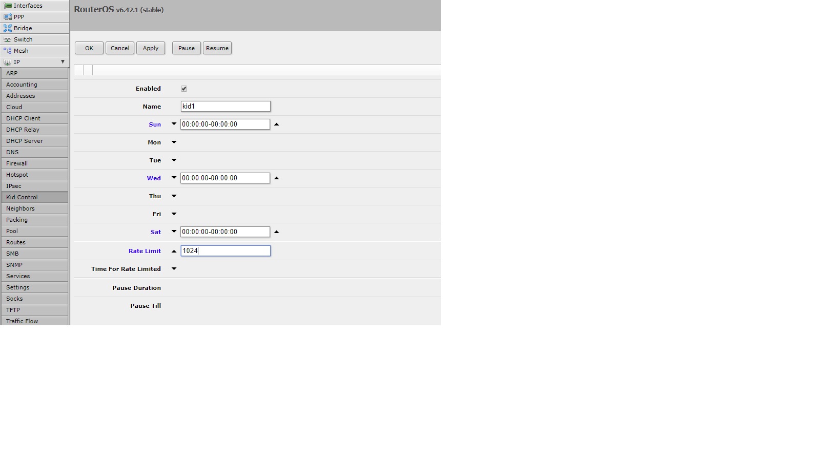 Mikrotik 6.42 