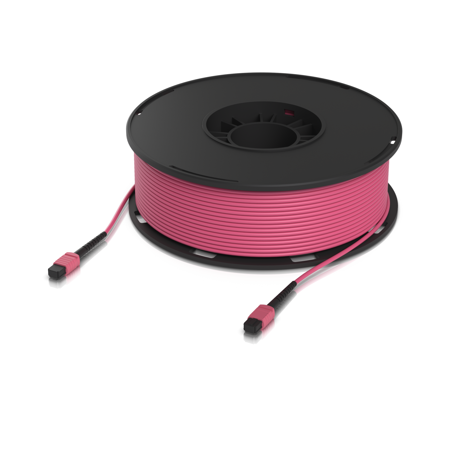 OM4 MPO-12 UPC Fiber Patch Cable 100M